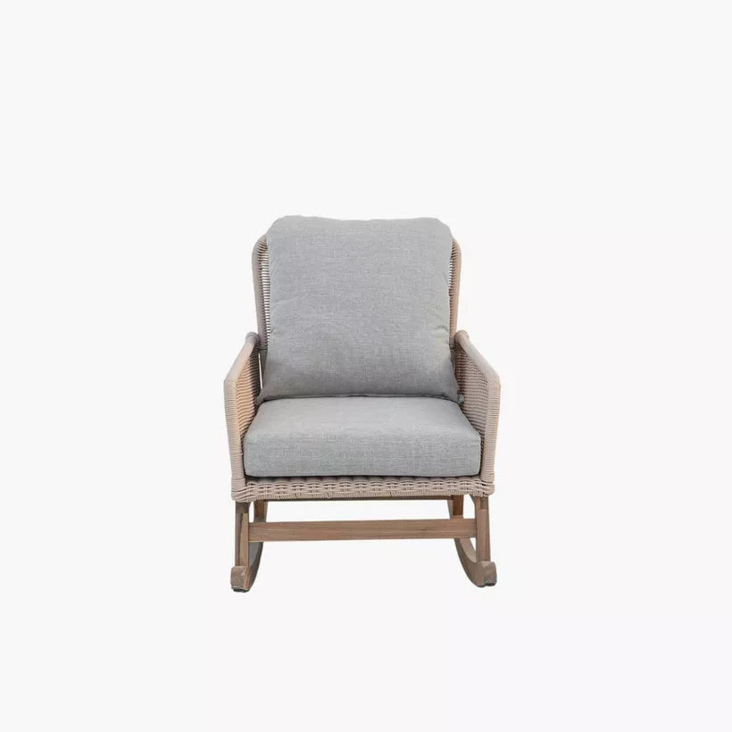 Outdoor Rocking Armchair with Cushion