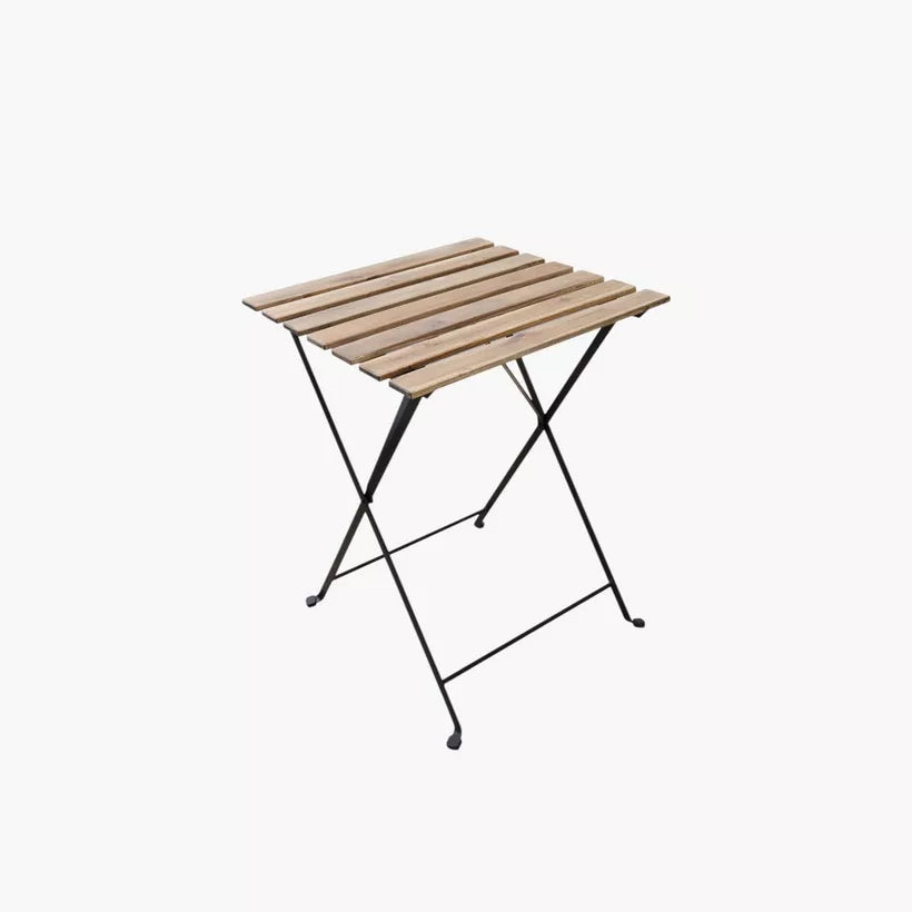 3-Piece Folding Balcony Set – Acacia Wood & Steel