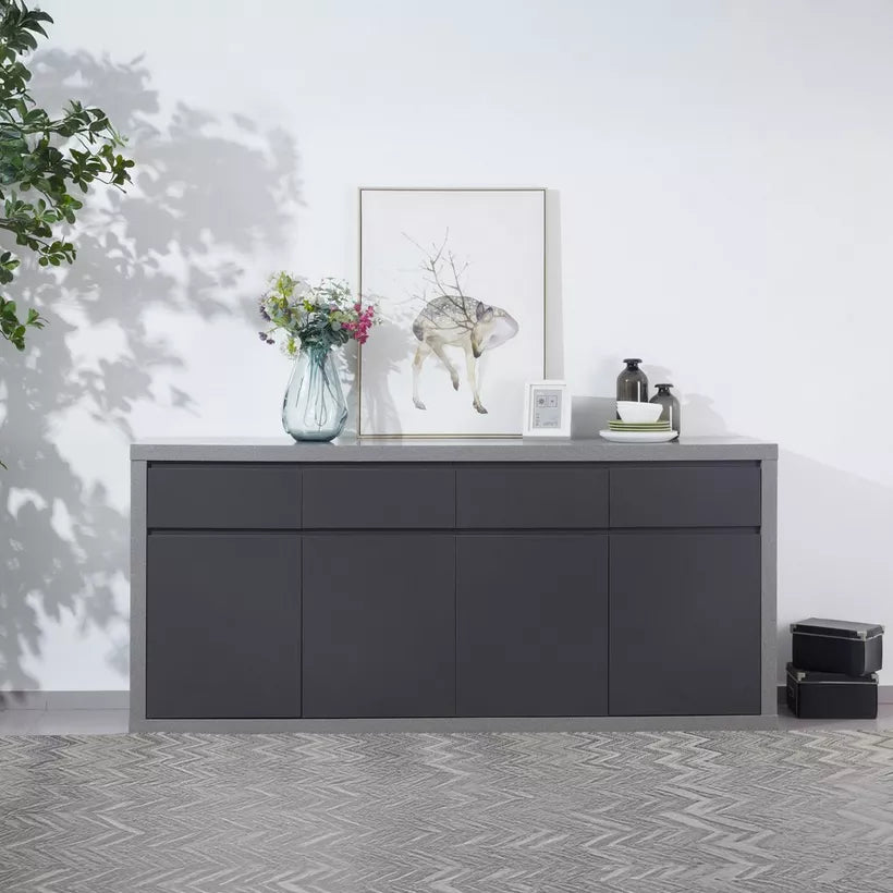 4-Door Sideboard with 4 Drawers