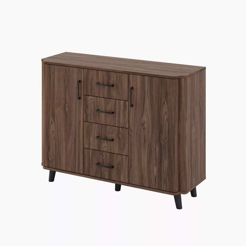 1.2 Meter 2-Door Sideboard with 4 Drawers