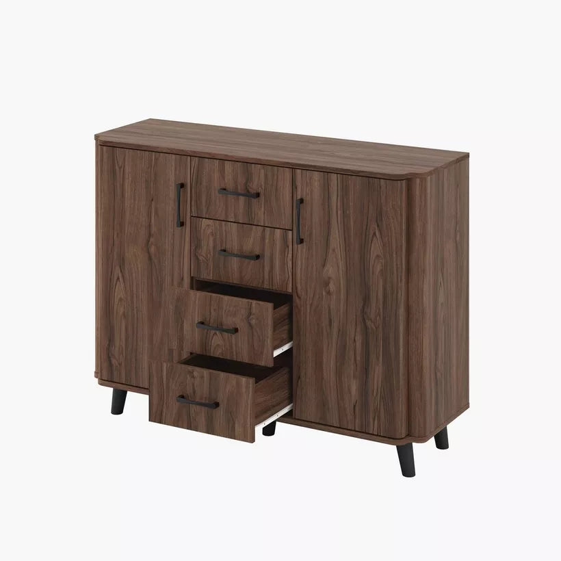 1.2 Meter 2-Door Sideboard with 4 Drawers