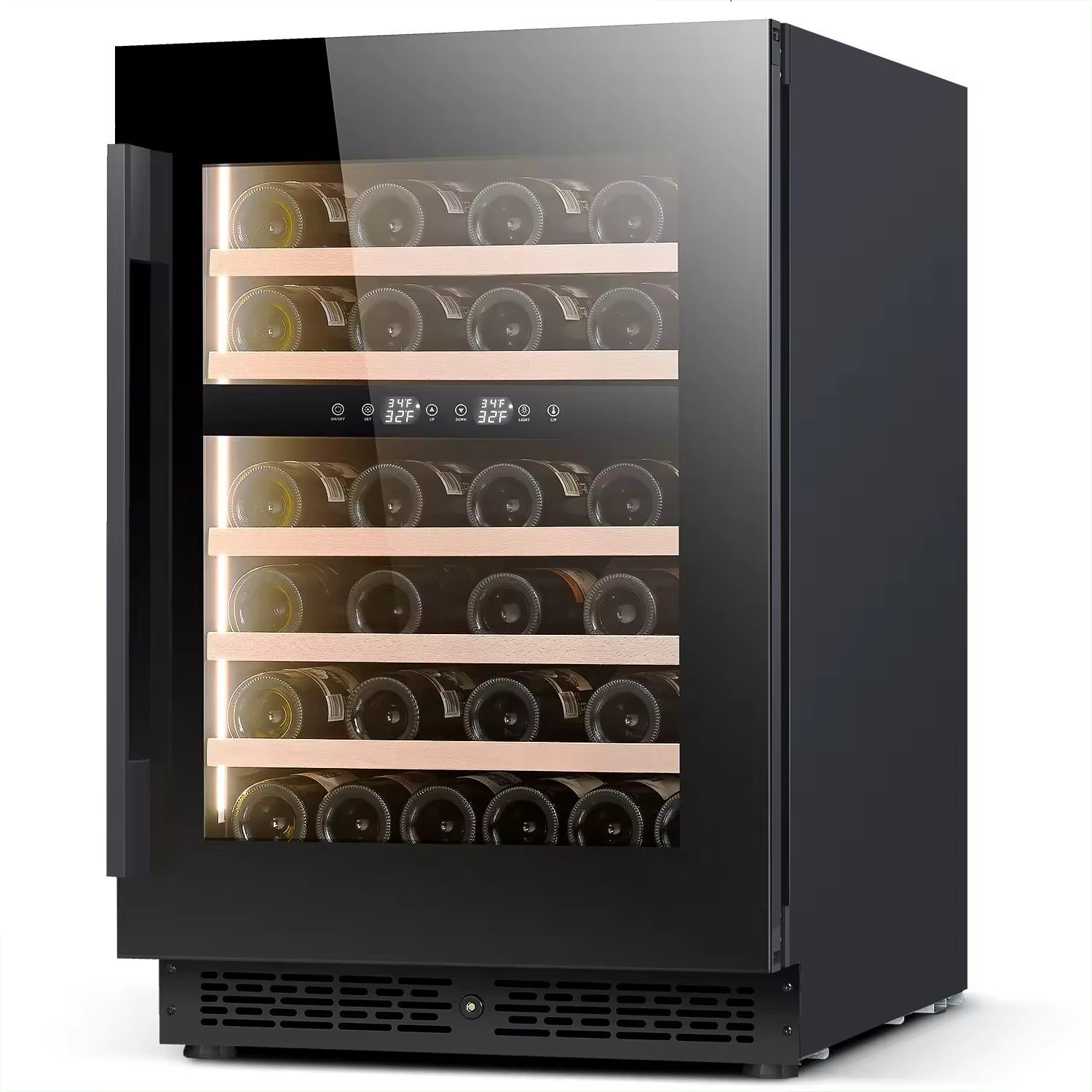 24 Inch Dual Zone Wine Fridge with 41 Bottle