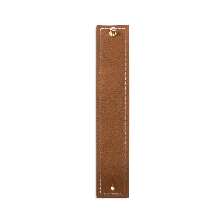 Faux Leather Table Runner 35.5x91.5 cm – Brown
