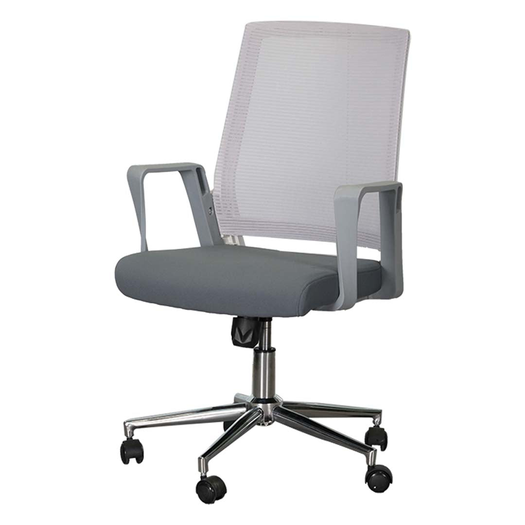 Modern Ergonomic Low Back Office Chair - Grey-GCC Home Center