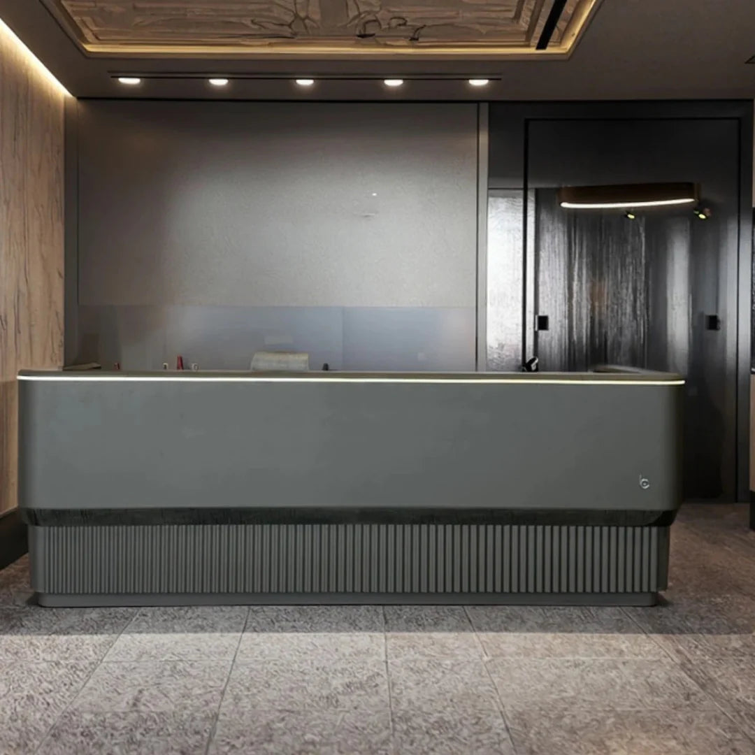 Modern Luxury Reception Desk – 240 × 80 × 105 cm