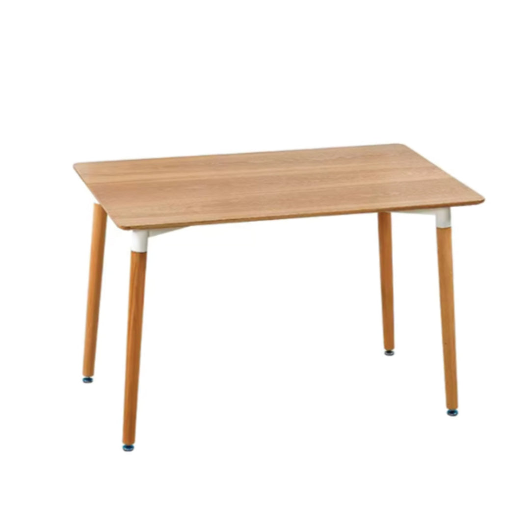 Solid Wood Dining Table (120x80x75 cm), European-Style