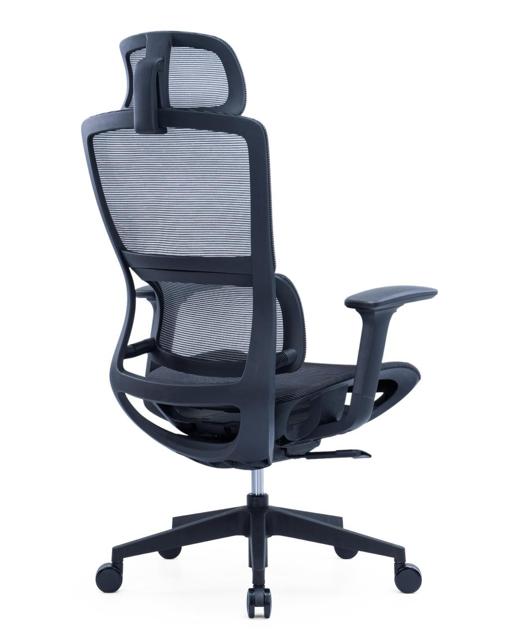 Ergonomic Mesh High-Back Office Chair with Adjustable Headrest and Lumbar Support – Full Mesh