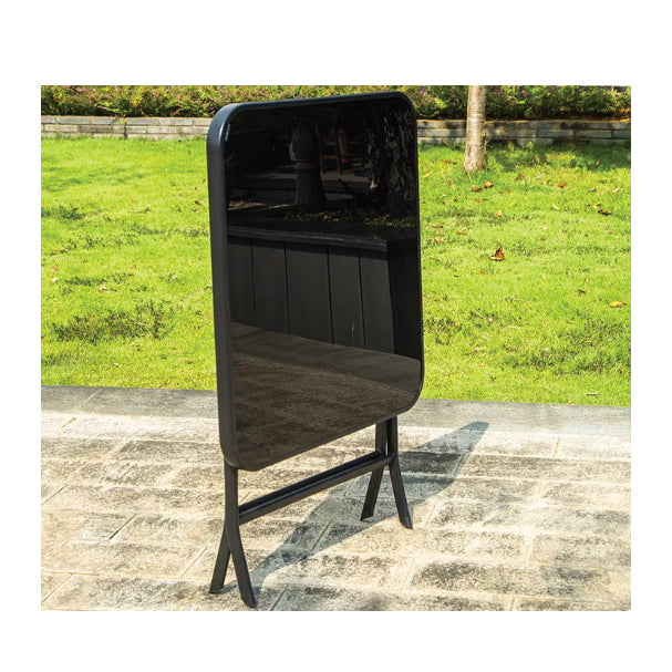 Square Foldable Table with Glass Top