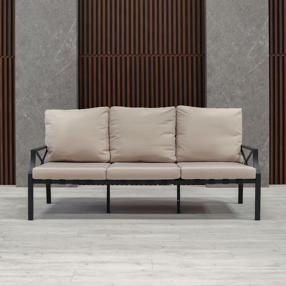 Luxury 9-Seater Outdoor Sofa Set - Grey