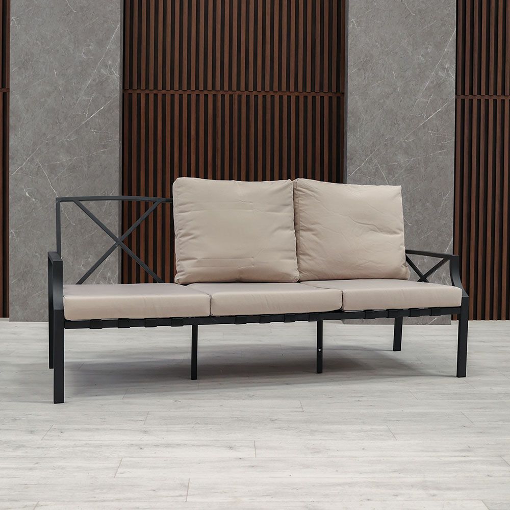 Luxury 9-Seater Outdoor Sofa Set - Grey