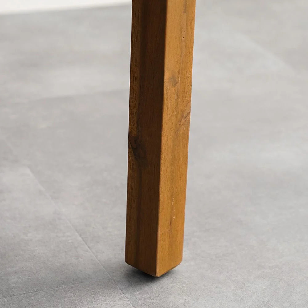 Elegant 4-Seater Sofa Set – Natural Wood