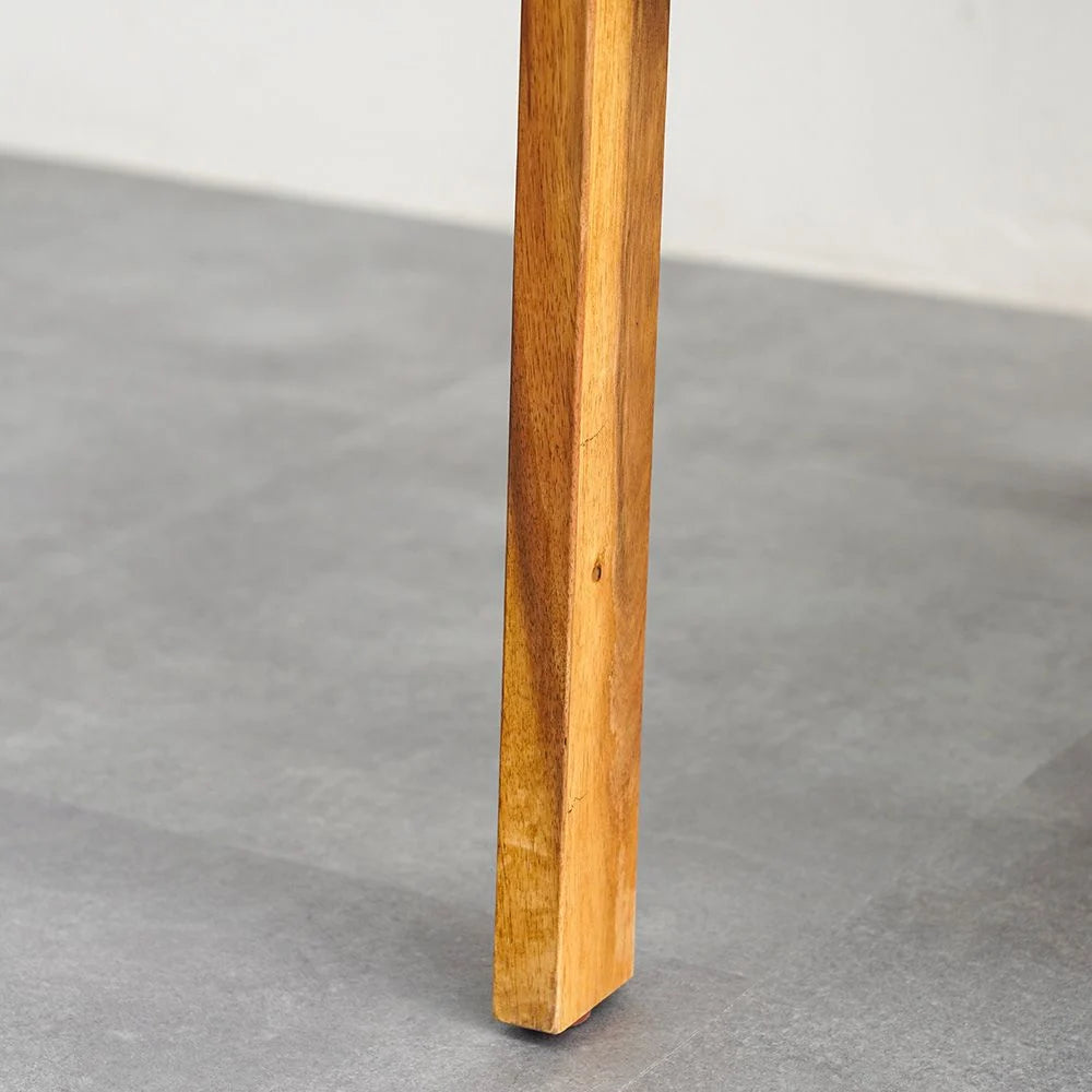 Elegant 4-Seater Sofa Set – Natural Wood