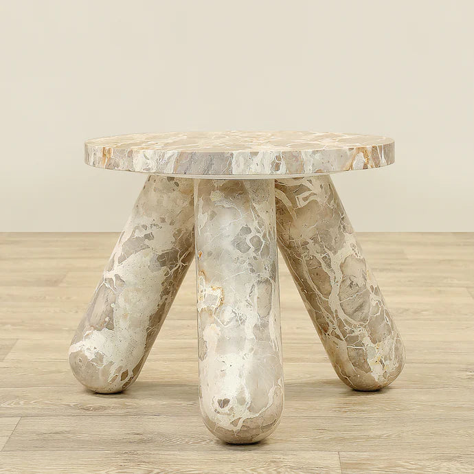 Marble Side Table - Timeless Luxury Solid Stone