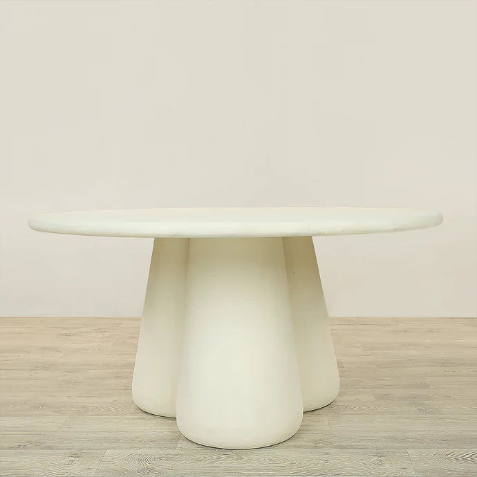 Round Wooden Dining Table – Minimalist Modern Design
