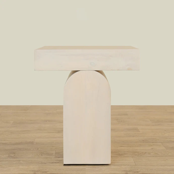 White Wood Coffee & Side Table Set