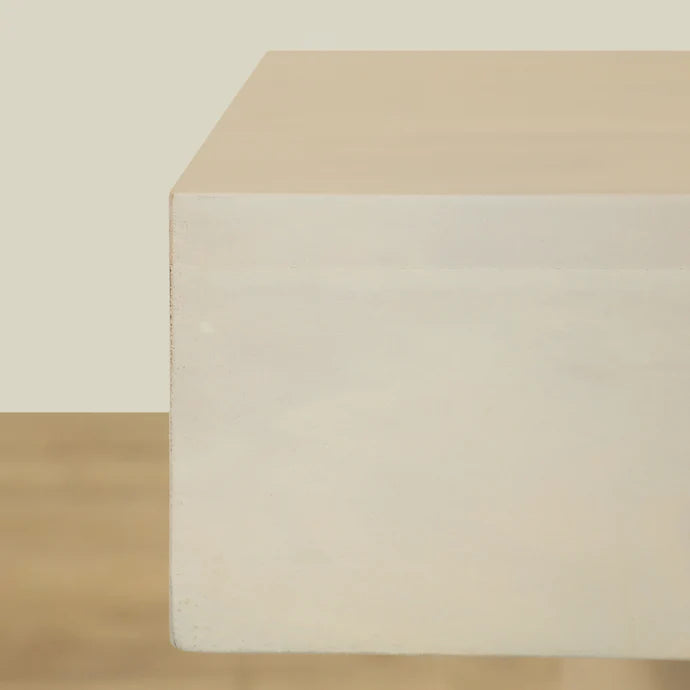 White Wood Coffee & Side Table Set