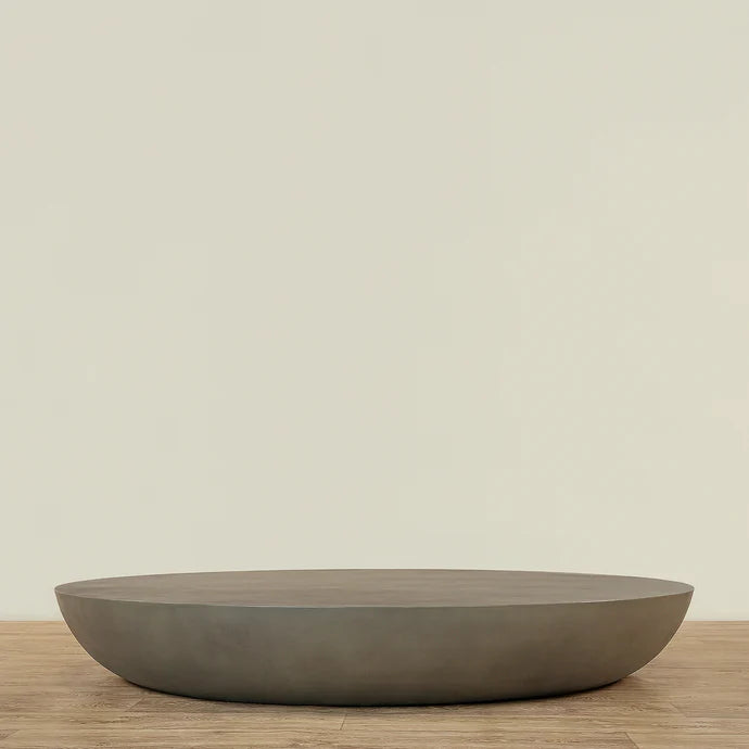 Concrete Coffee Table in Dark Grey & Ivory