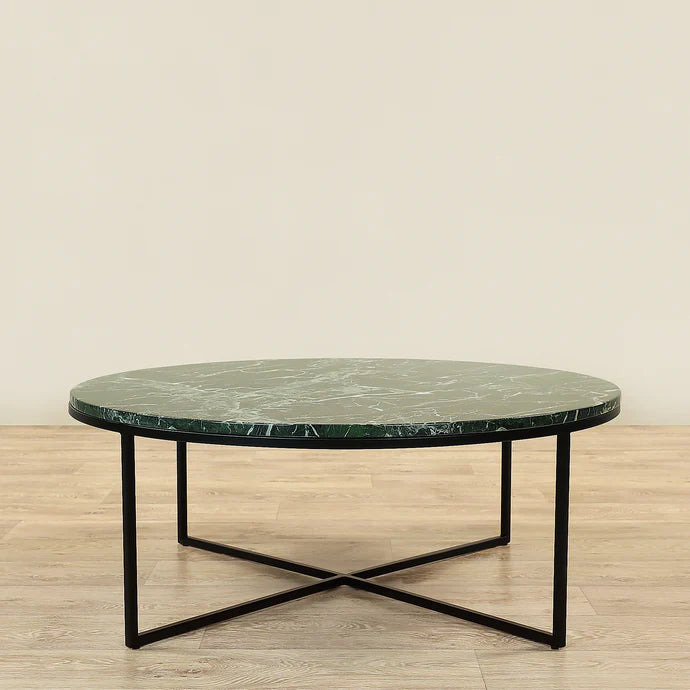 Sauvage Faux Marble Round Coffee Table