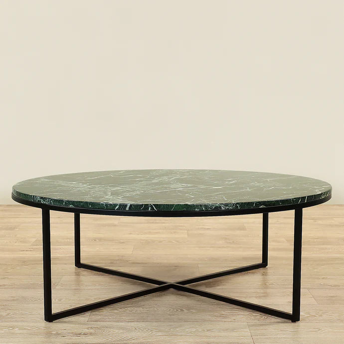 Sauvage Faux Marble Round Coffee Table