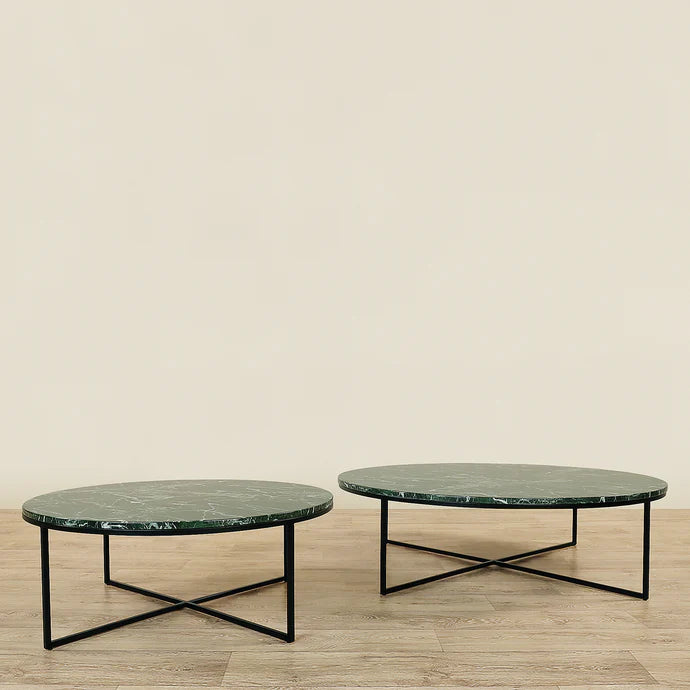 Sauvage Faux Marble Round Coffee Table