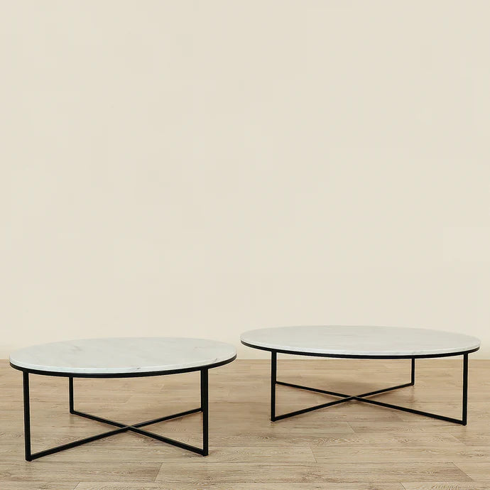 Sauvage Faux Marble Round Coffee Table