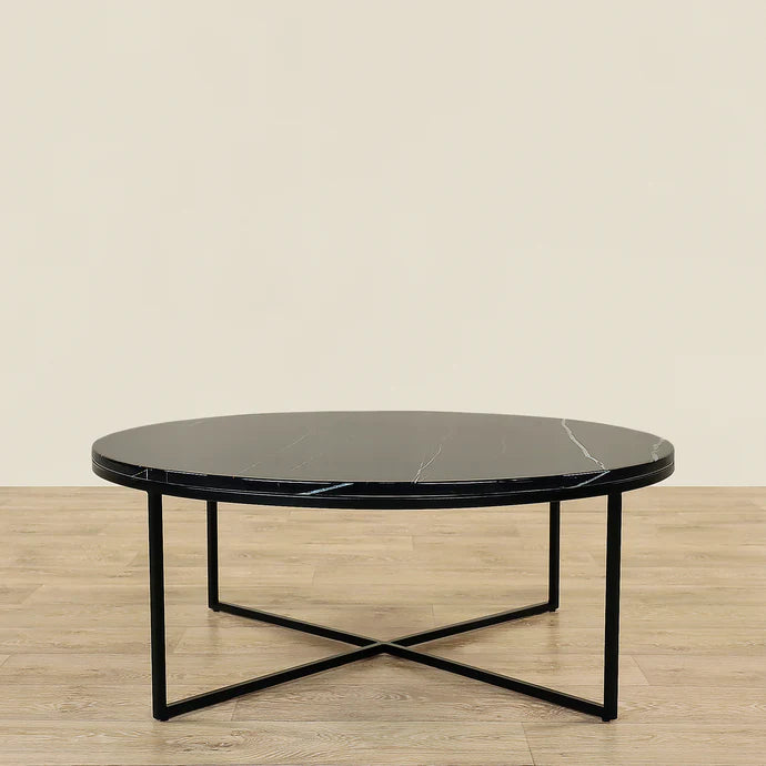Sauvage Faux Marble Round Coffee Table