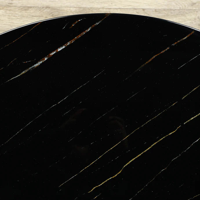 Sauvage Faux Marble Round Coffee Table