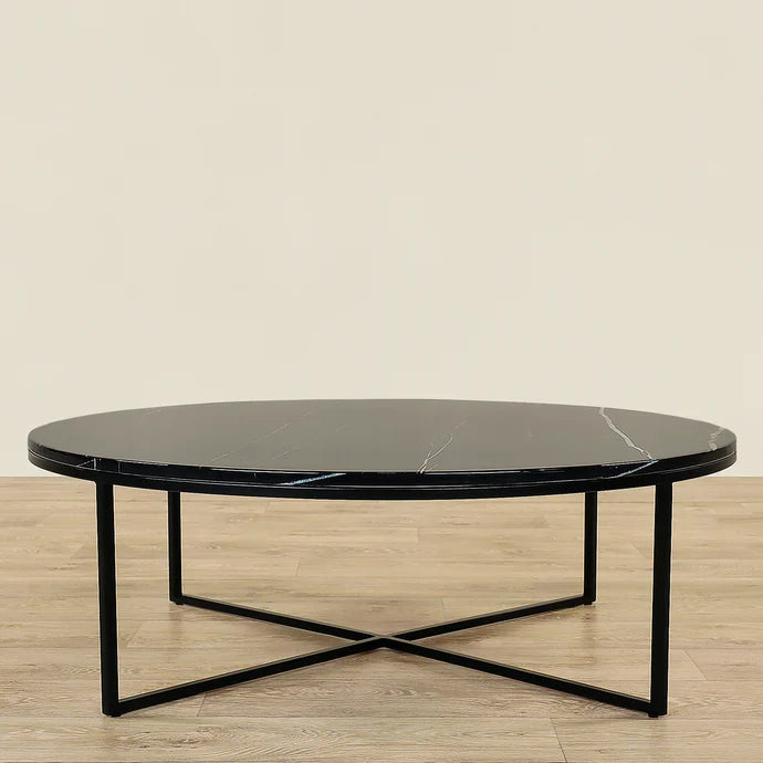 Sauvage Faux Marble Round Coffee Table