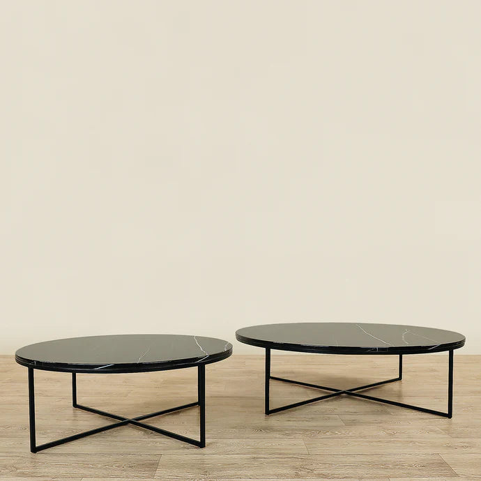 Sauvage Faux Marble Round Coffee Table