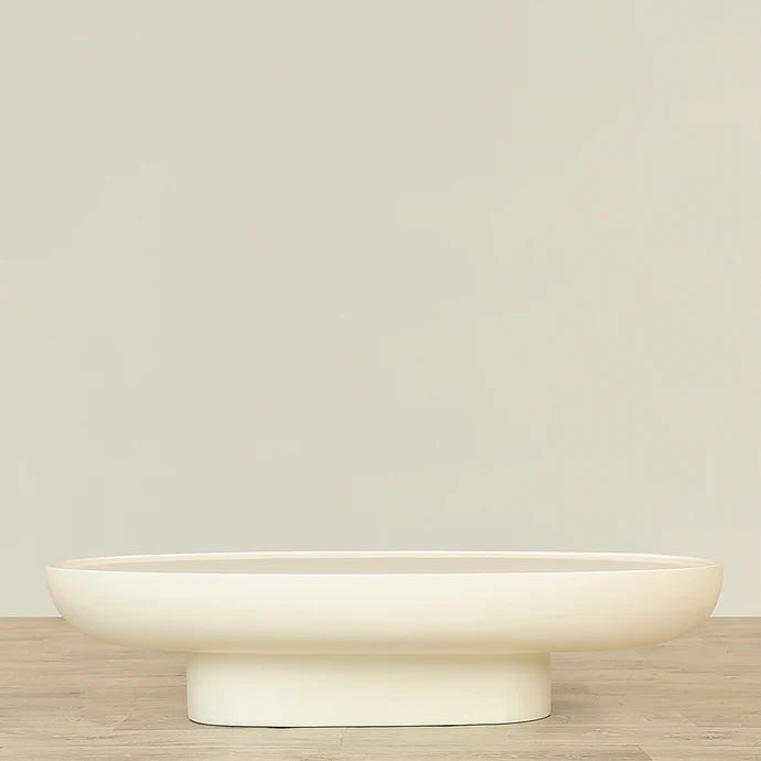 Scout Coffee Table – Matte White & Black Fiberglass