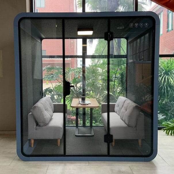 Quartet Silence Booth, 4 Person Silence Pod, Office Soundproof Booth-GCC Home Center