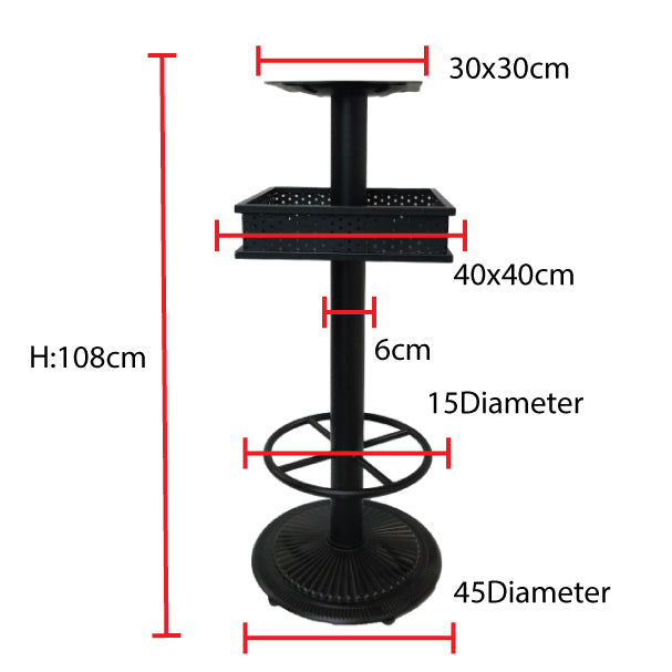 Bar Height Table Base