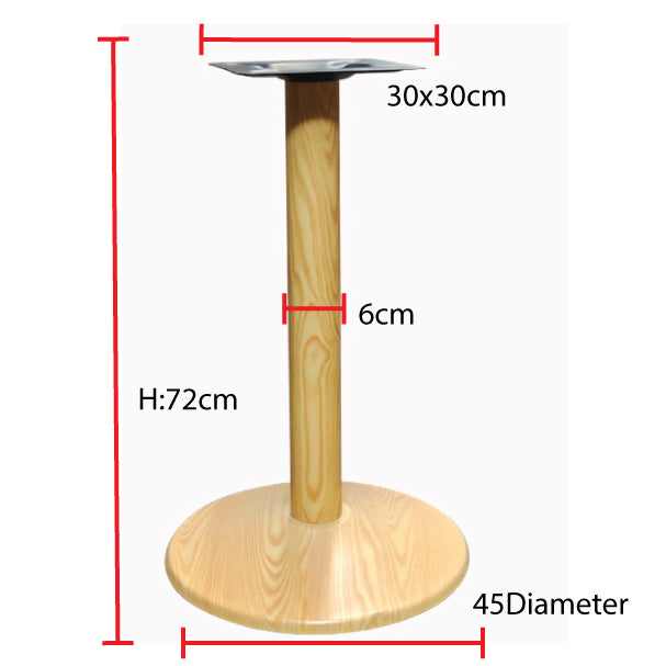 Wooden Color Round Table Base