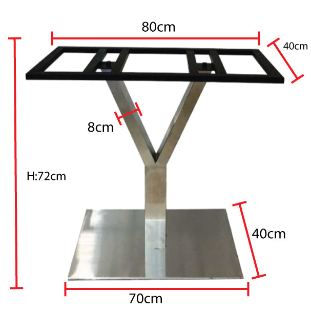 Y-Column Restaurant Dining Table Base