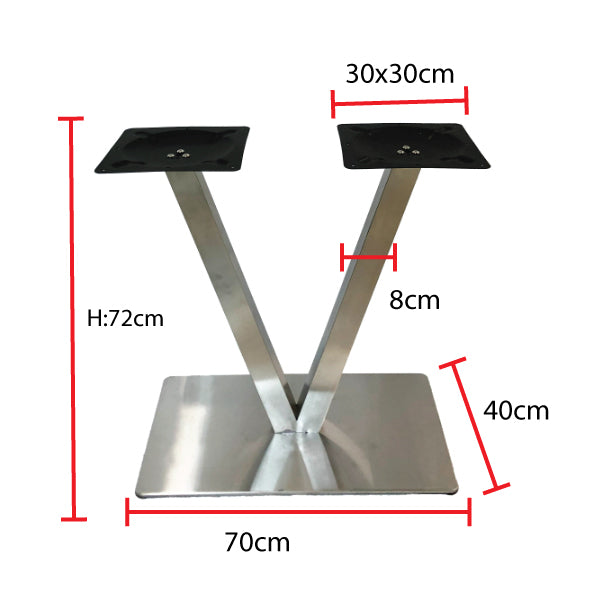 V-Column Restaurant Dining Table Base
