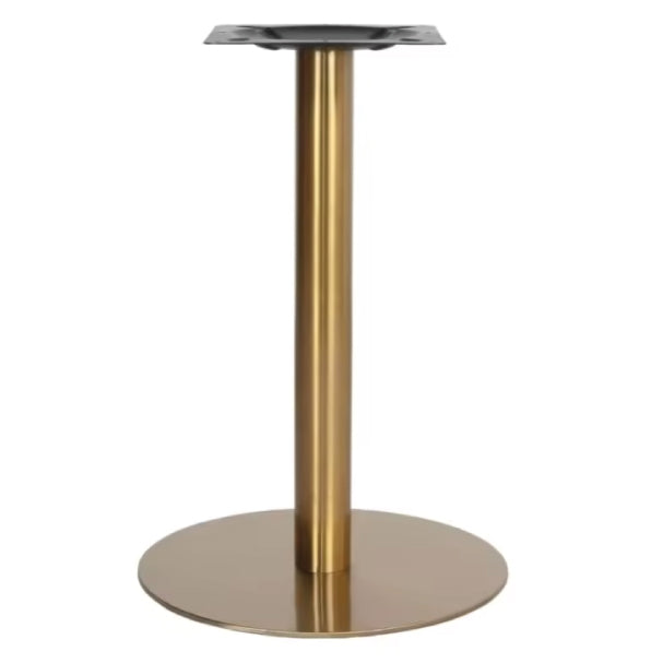 Round SS Gold Plated Table Base