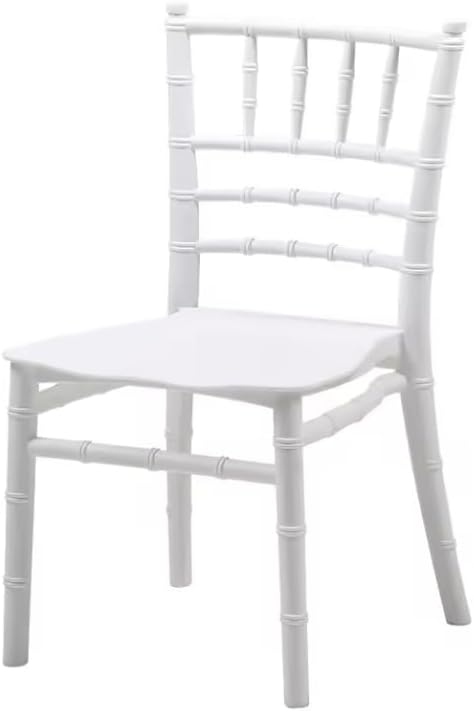 Baby Chair Kids Plastic School Study Chair Chivari Party Chair White Bamboo Design-GCC Home Center