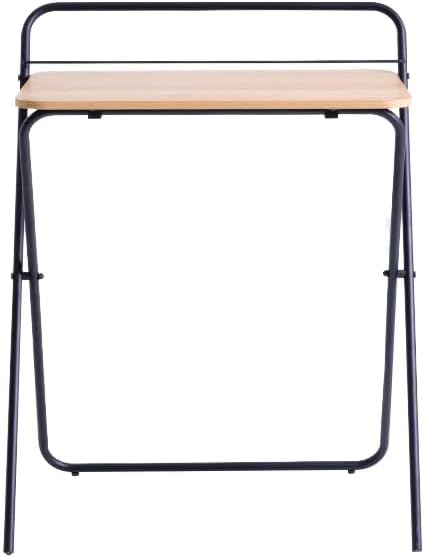 Navodesk Folding Table, Compact Computer Folding Desk for Home Office, Portable Desk for Small Spaces (BLACK OAK)-GCC Home Center