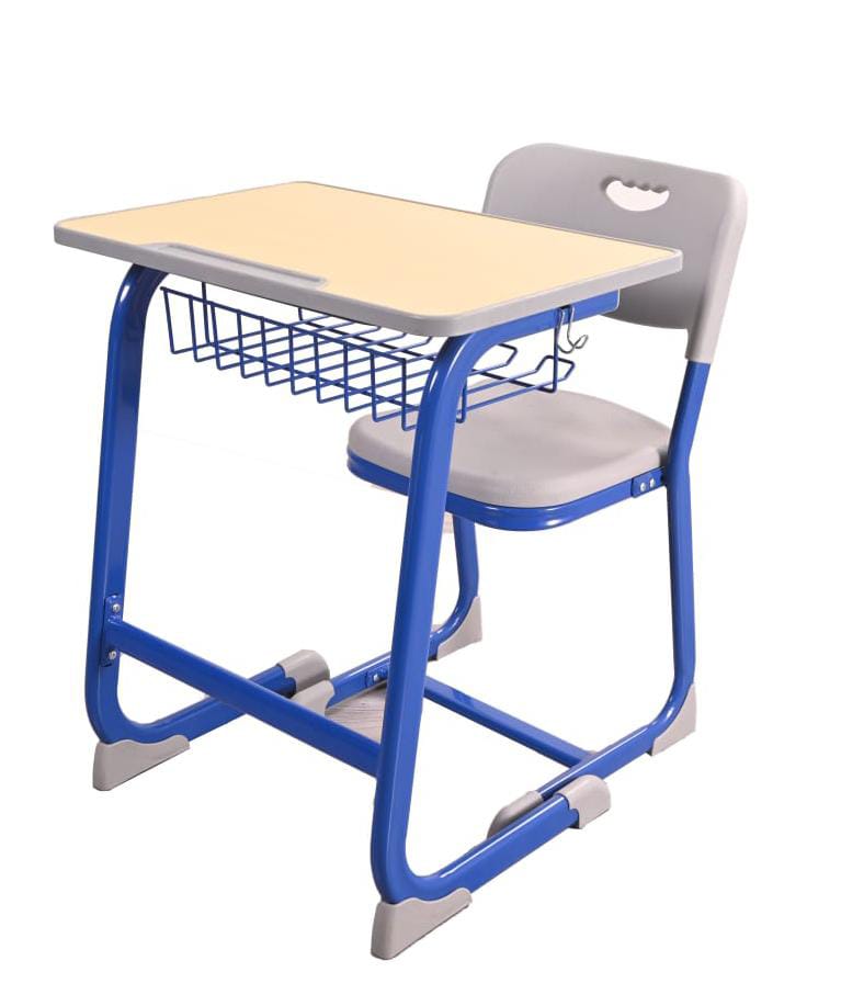 Student Study Chair with Metal Legs and Writing Tablet