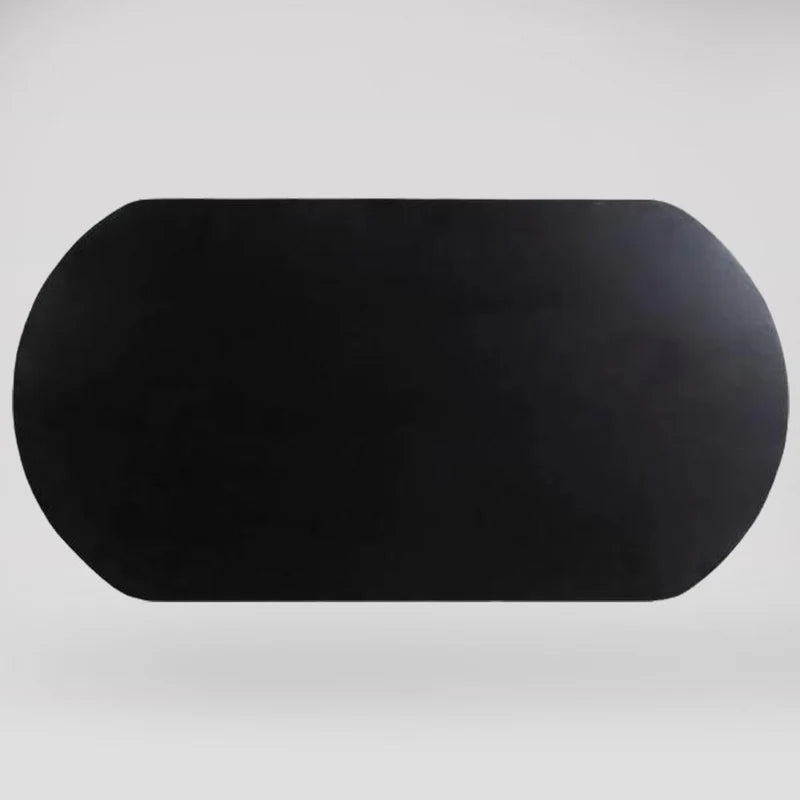 Black Ribbed Mango Wood Coffee Table