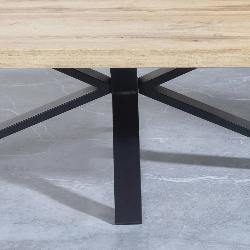 Industrial Coffee Table with Black Spider Legs