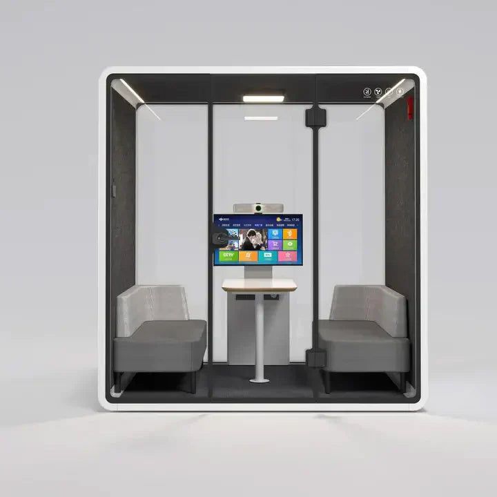 Quartet Silence Booth, 4 Person Silence Pod, Office Soundproof Booth-GCC Home Center