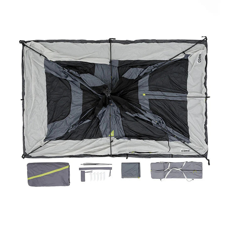 Core 9 Person Instant Cabin Tent with Full Rainfly – 14' x 9'