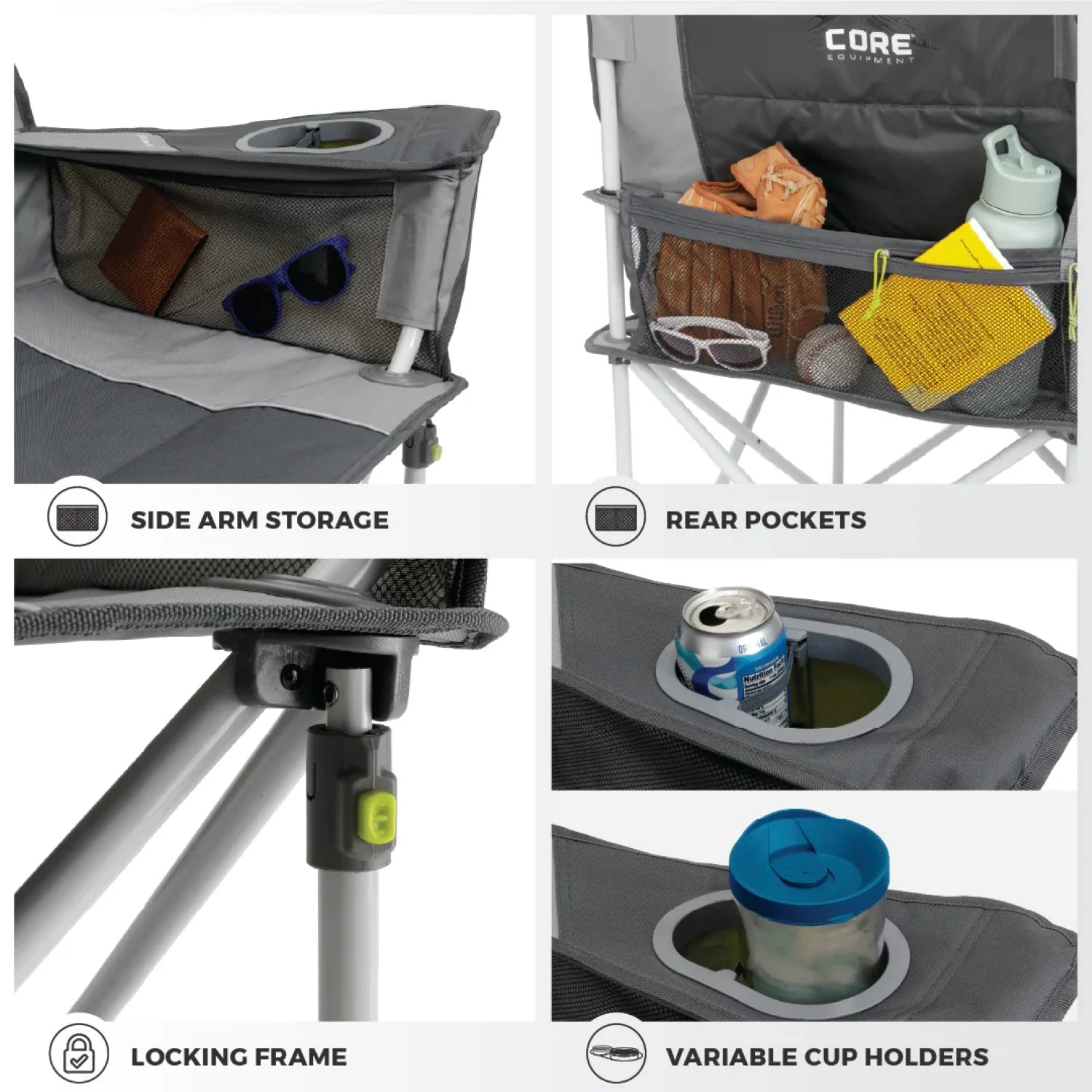 CORE Double Chair – Padded, Oversized Comfort for Two, Outdoor And Camping Chair