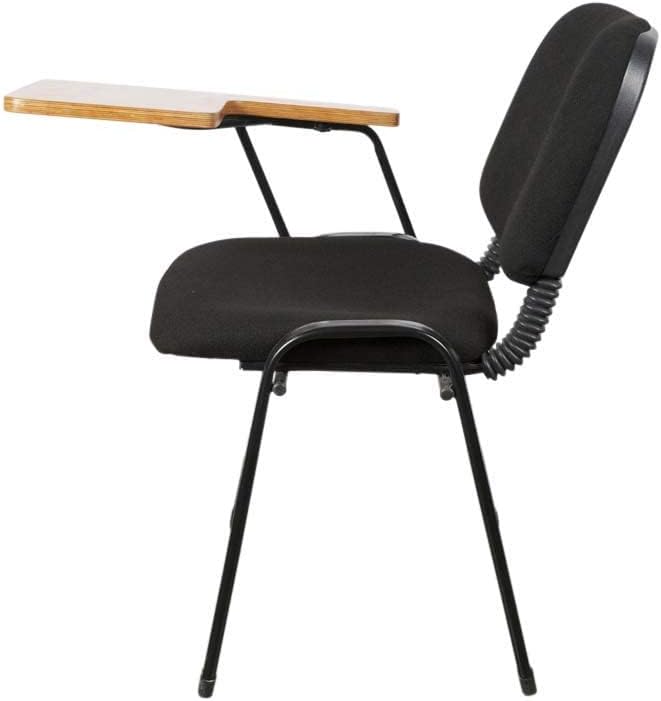 Mahmayi Gamma 502W Student Chair – Durable Metal Legs - Padded Seat Cushion - Student Writing Chair - Ergonomic Design - (Black)