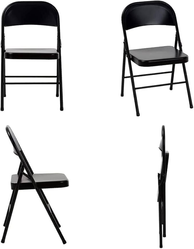 Premium Snake Skin Folding Chair. Padded Seat, Stainless Steel Frame, Multi-Functional & Portable for Home, Office, Outdoor & Events