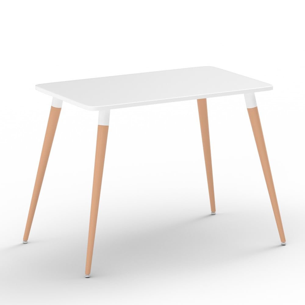 Mahmayi TJ HYT08 60DIA Round Pantry Table - Quad Leg base - Versatile for Home Office, Bistro, Balcony, Lawn, and Breakfast Nook - Fits Any Urban Decor Theme, Sturdy & Easy to Clean- Black(60cm)