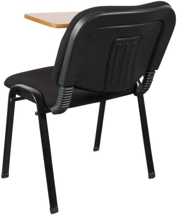 Mahmayi Gamma 502W Student Chair – Durable Metal Legs - Padded Seat Cushion - Student Writing Chair - Ergonomic Design - (Black)