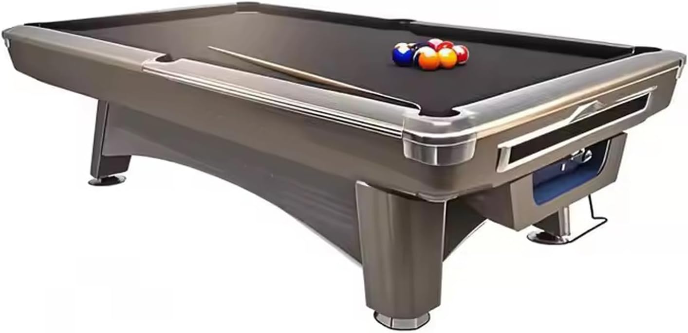 COOLBABY Luxury 9FT Pool Table Professional Solid Wood Billiard Table with Complete Billiard Accessory Sets, Perfect for Family Game