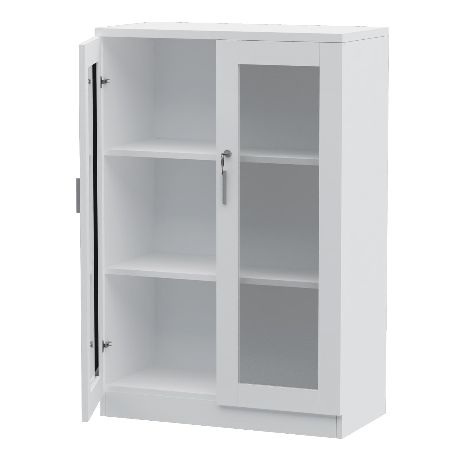 Mahmayi Storage Cabinet for Home Office (White Credenza)